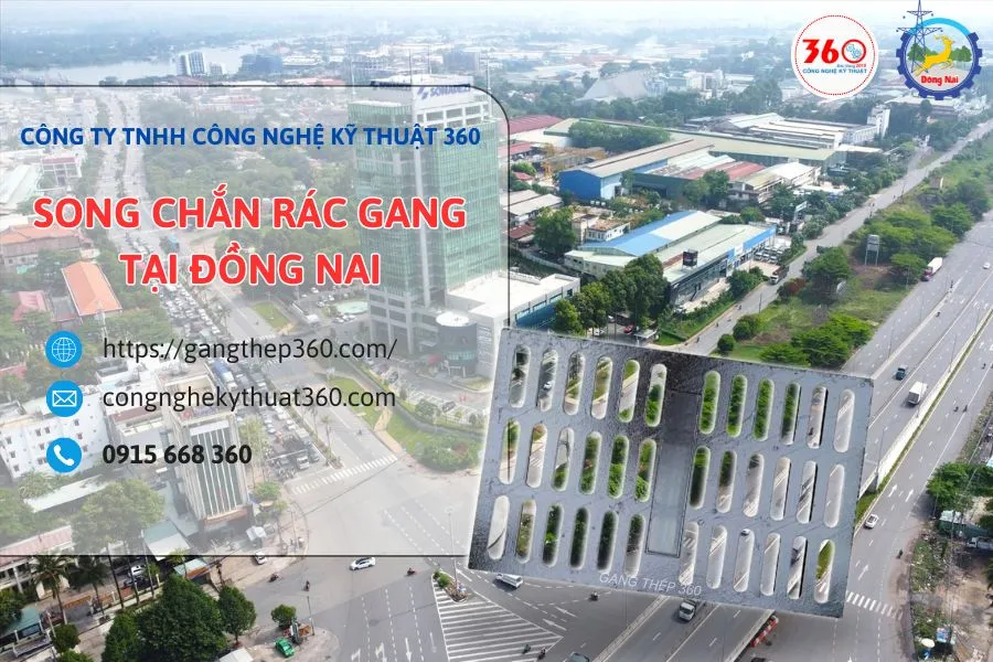 Song chắn rác gang tại Đồng Nai