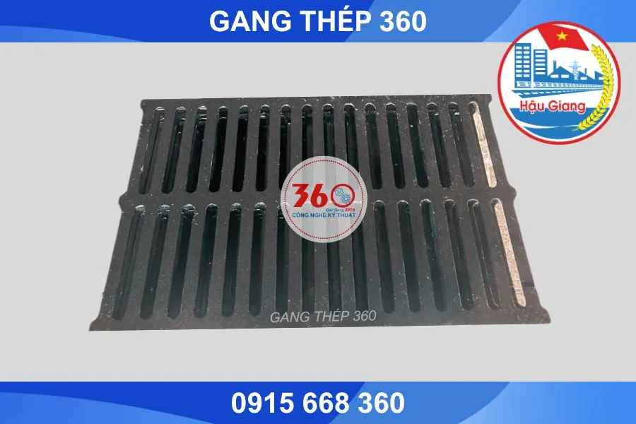 song chắn rác gang tại Hậu Giang