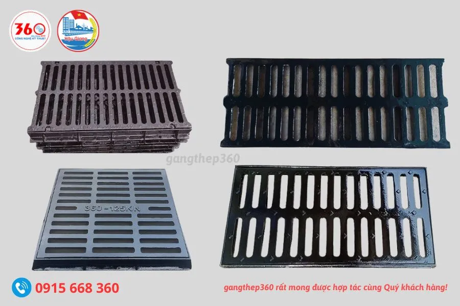 song chắn rác gang tại Hậu Giang