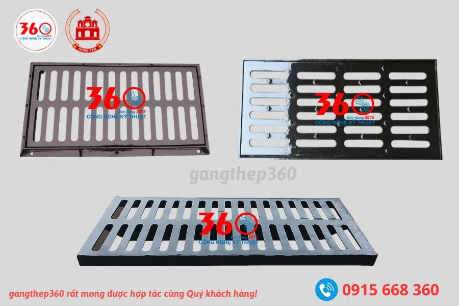 song chắn rác gang tại Hưng Yên
