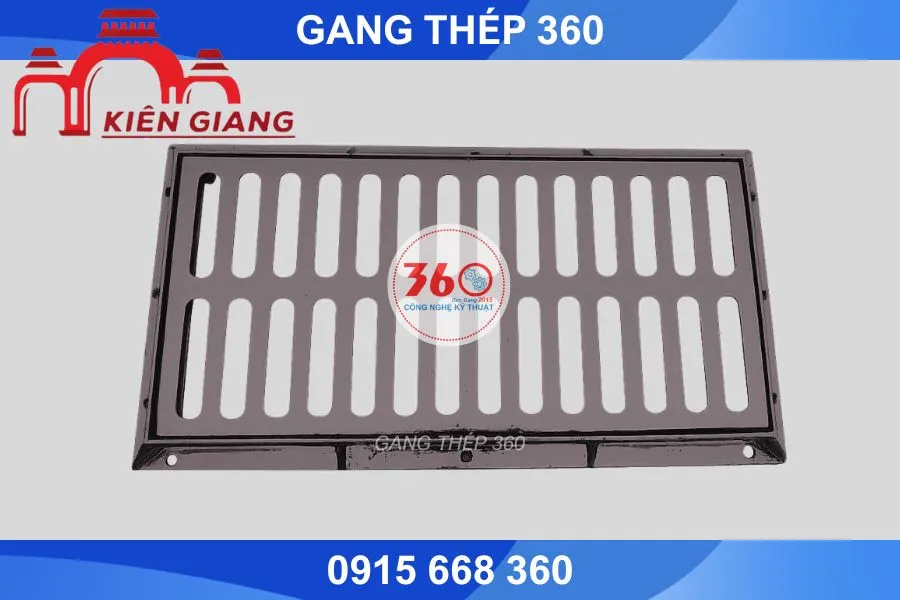 Song chắn rác gang tại Kiên Giang