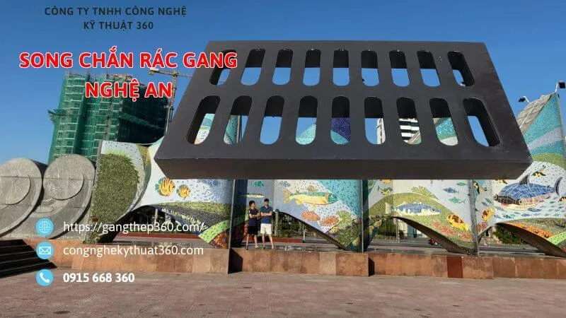 song chắn rác gang tại nghệ an