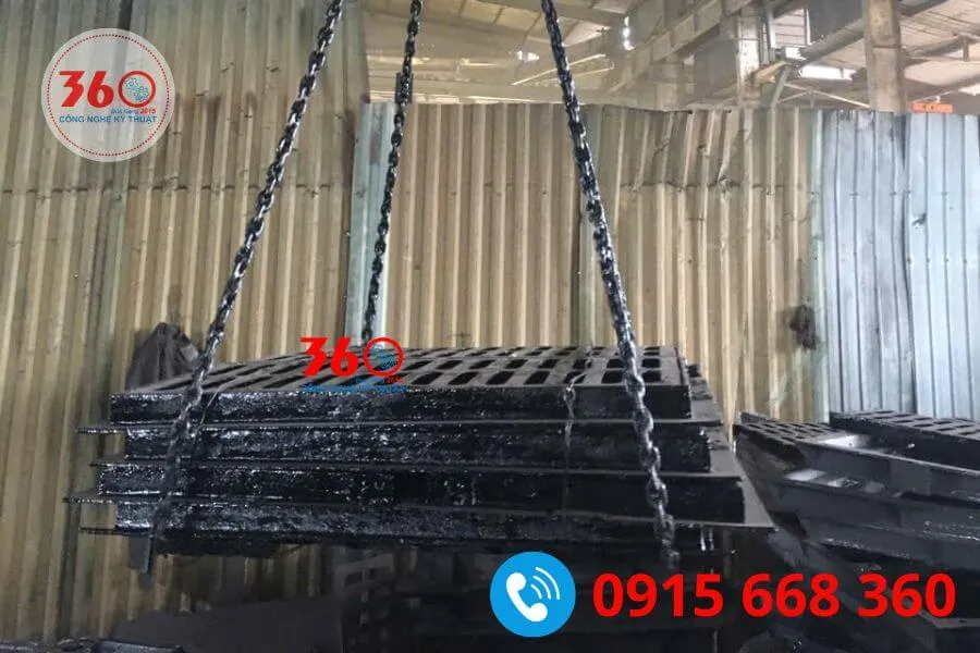 song chắn rác gang tại nghệ an