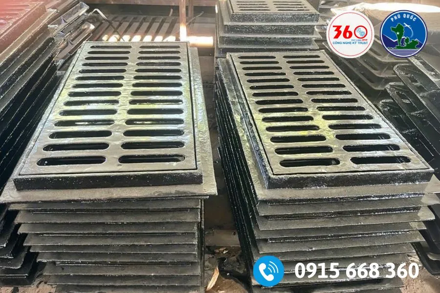 Song chắn rác gang tại Phú Quốc