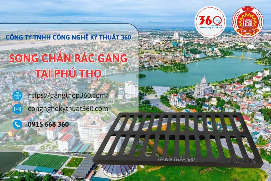 Song chắn rác gang tại Phú Thọ