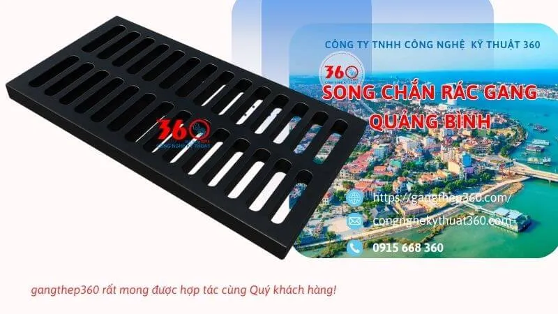 song chắn rác gang tại quảng bình