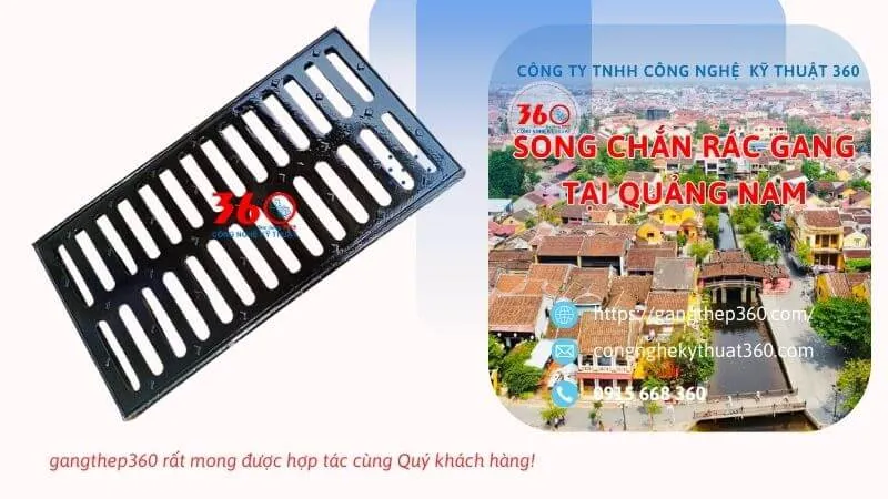 song chắn rác gang tại quảng nam