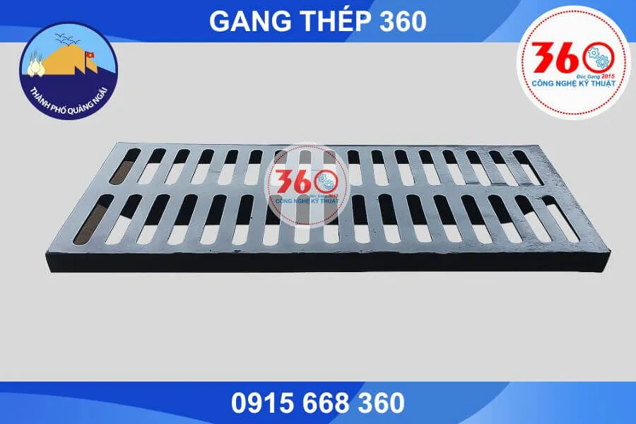 Song chắn rác gang tại quảng ngãi-nhà máy Gang Thép 360
