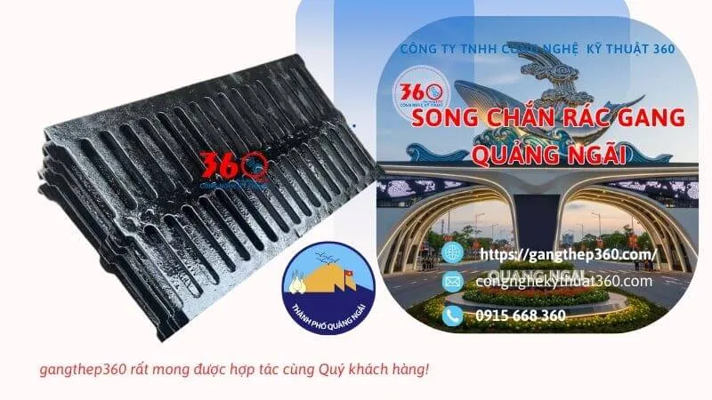 Liên hệ báo giá song chắn rác gang tại quảng ngãi