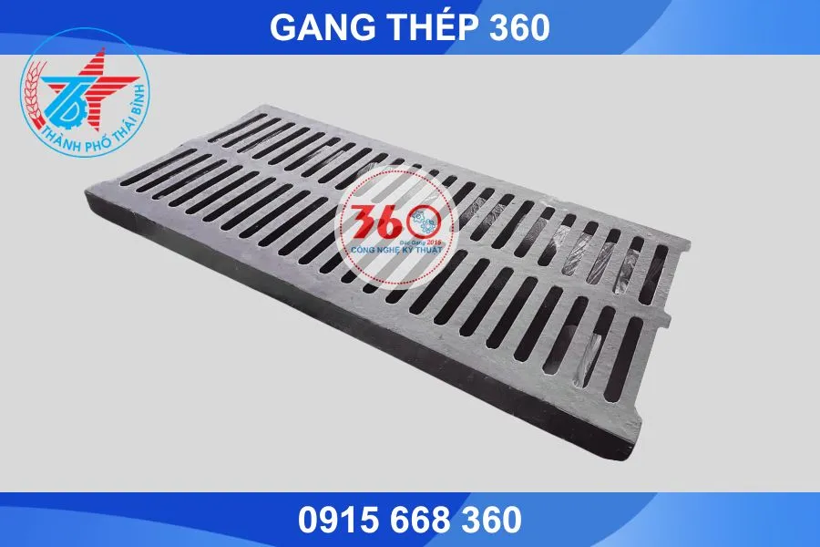 Song chắn rác gang tại Thái Bình