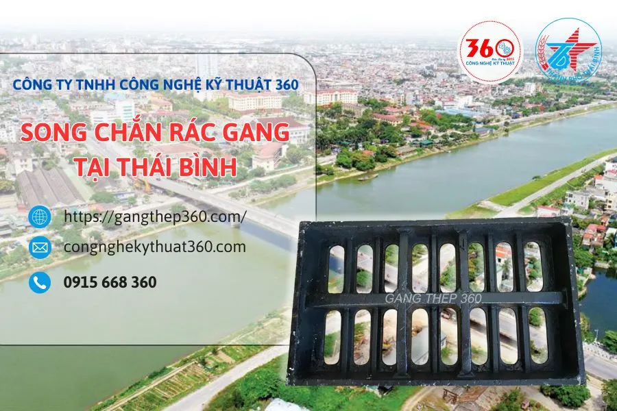 Song chắn rác gang tại Thái Bình