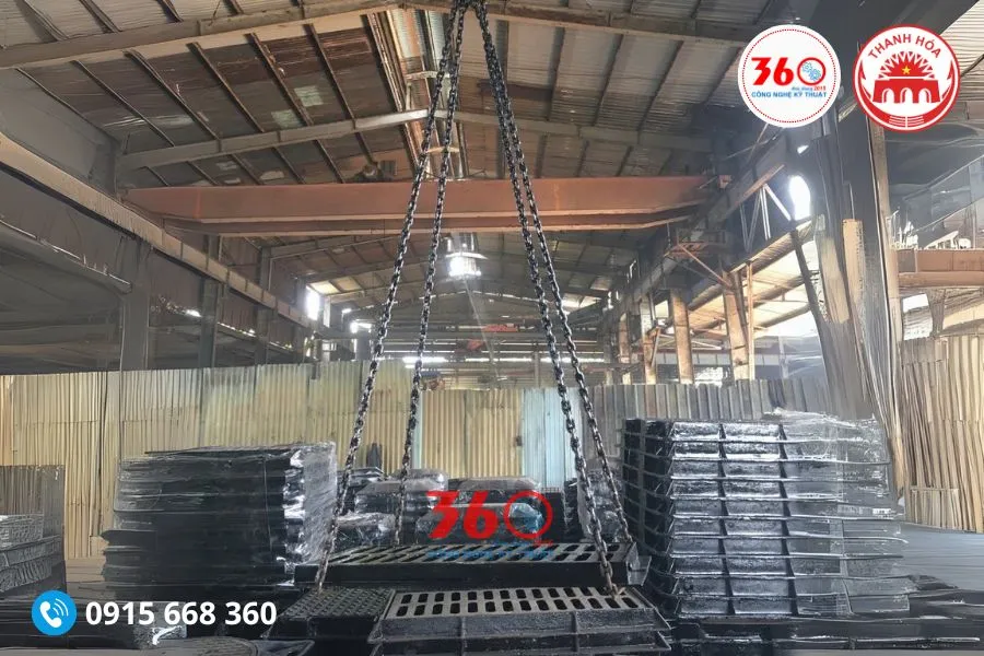 song chắn rác gang tại Thanh Hóa