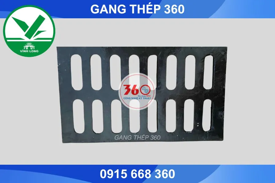 Song chắn rác gang tại Vĩnh Long