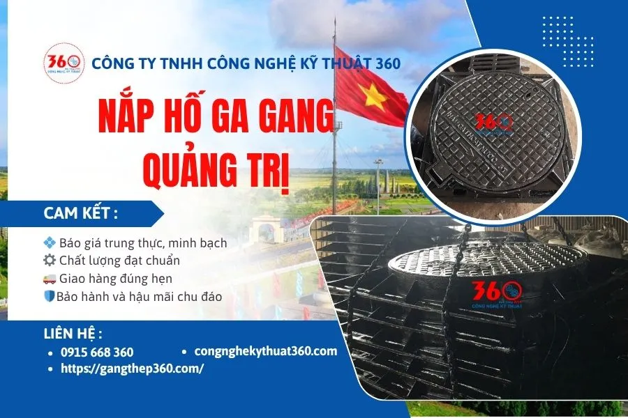 Báo giá nắp hố ga gang Quảng Trị