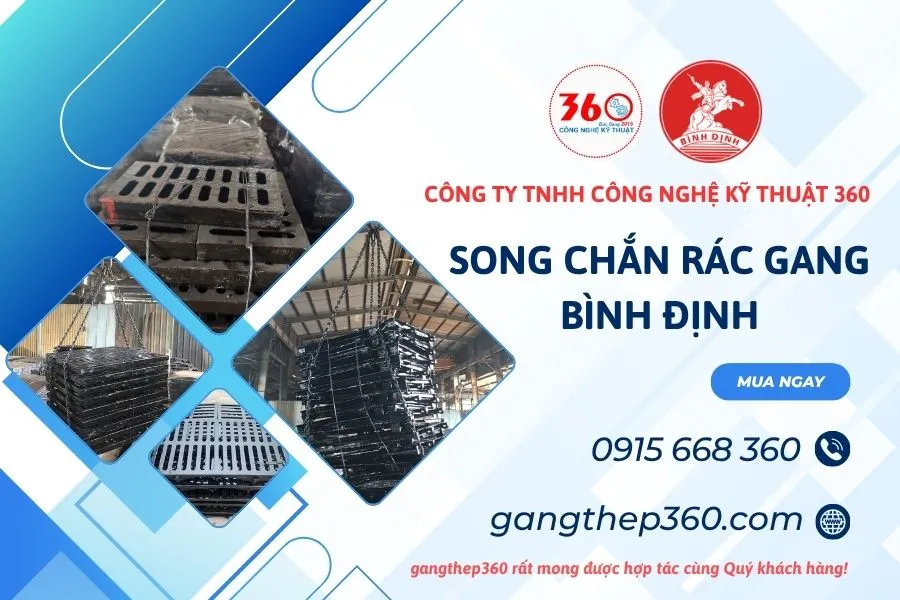 Báo giá song chắn rác gang Bình Định
