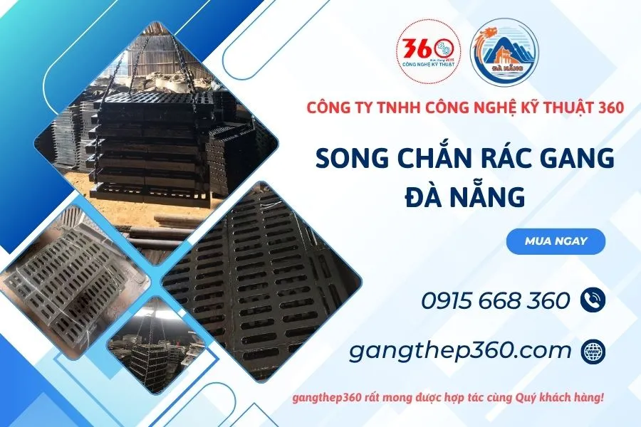 Báo giá song chắn rác gang Đà Nẵng