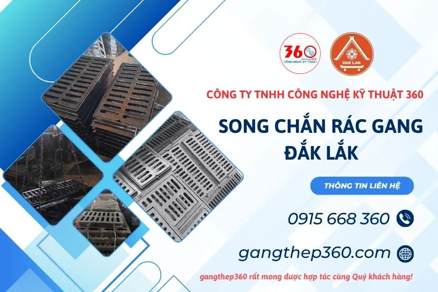 Báo Giá Song Chắn Rác Gang Đắk Lắk