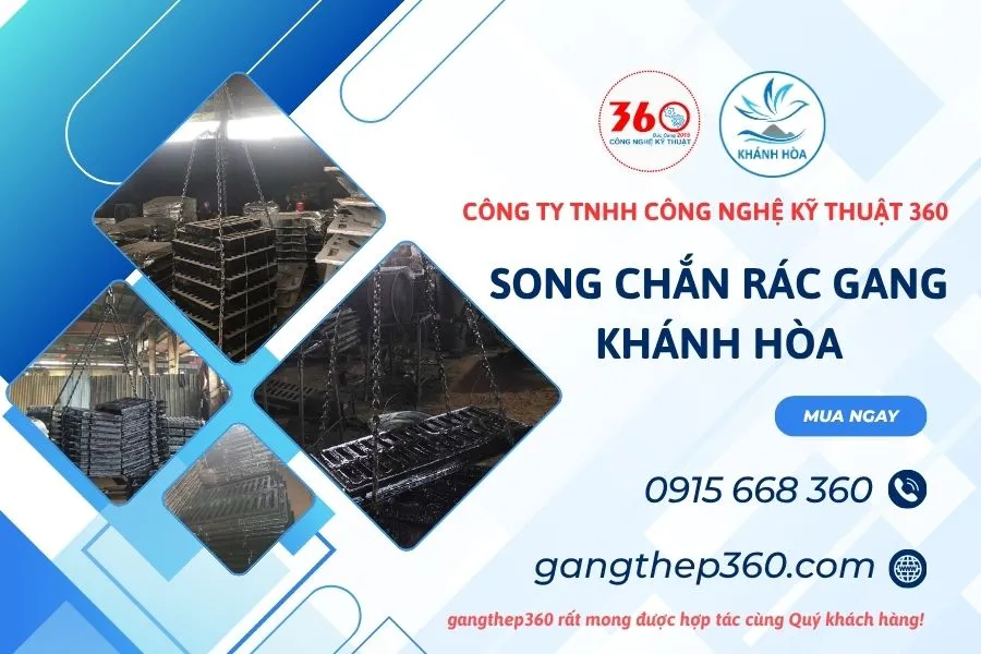 Báo giá song chắn rác gang Khánh Hòa