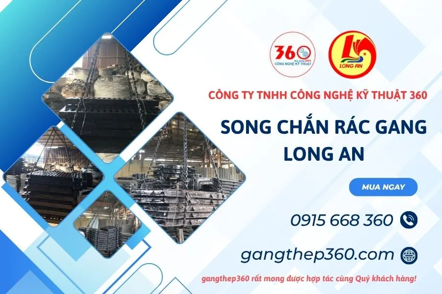 báo giá song chắn rác gang Long An
