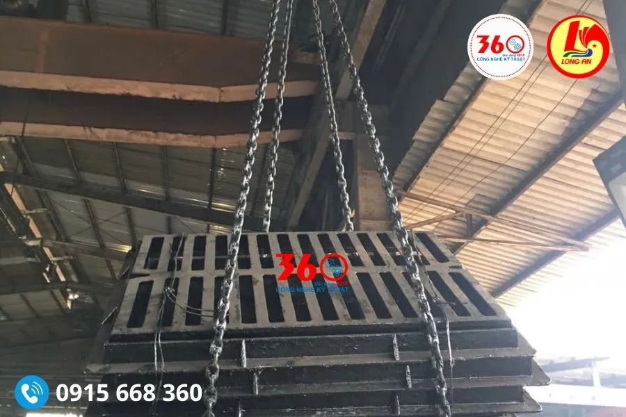 Báo giá song chắn rác gang Long An