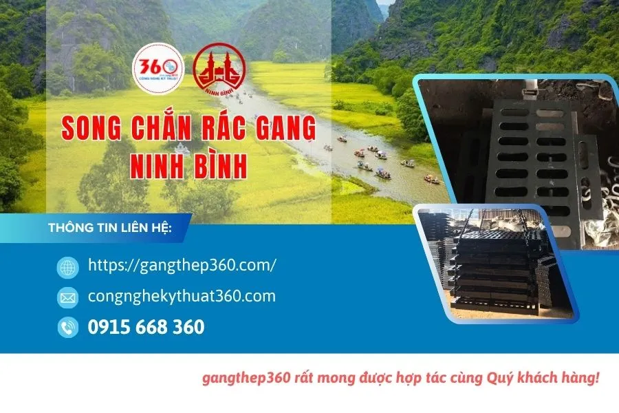 Báo Giá Song Chắn Rác Gang Ninh Bình