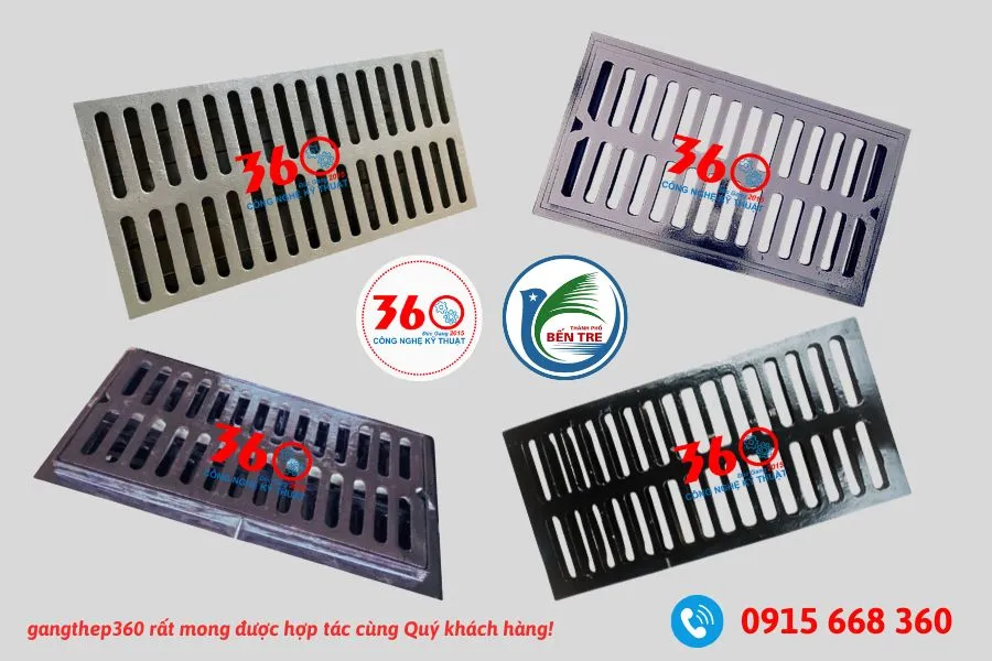 song chắn rác gang Bến Tre
