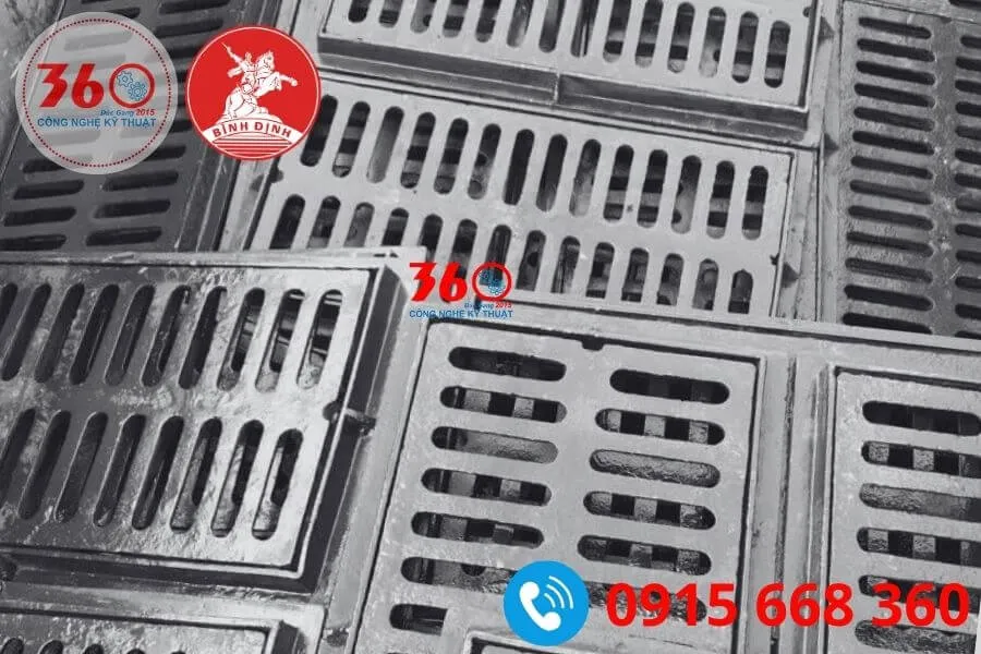 song chắn rác gang Bình Định