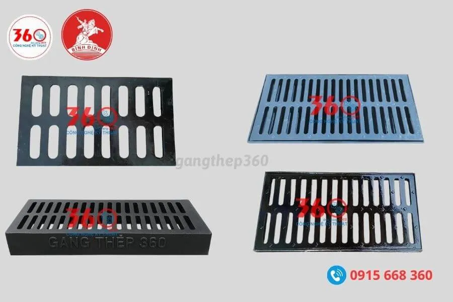song chắn rác gang Bình Định
