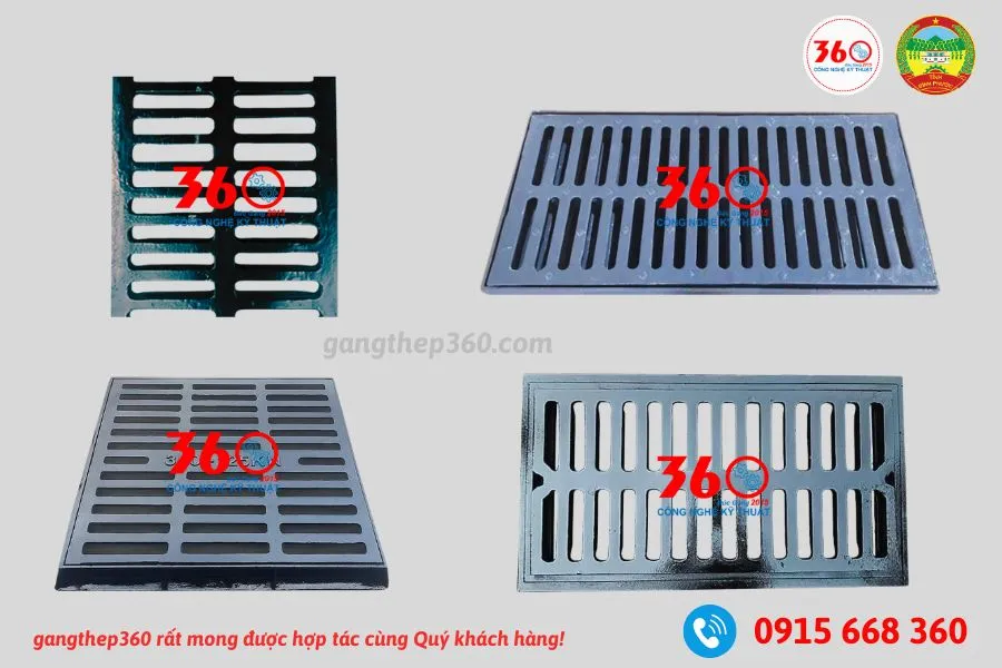 song chắn rác gang Bình Phước