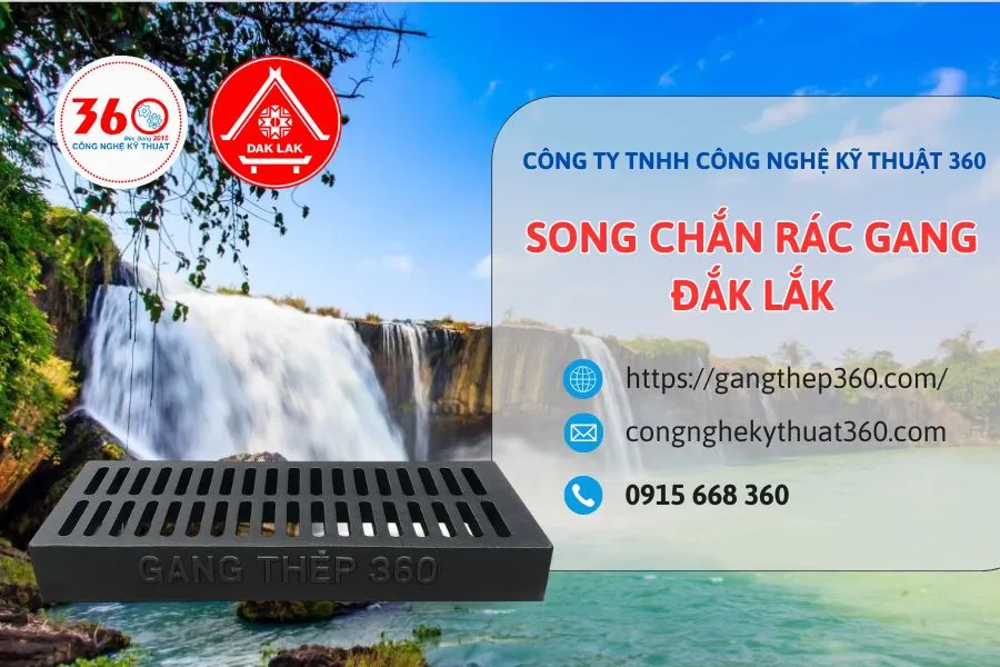song chắn rác gang Đắk Lắk