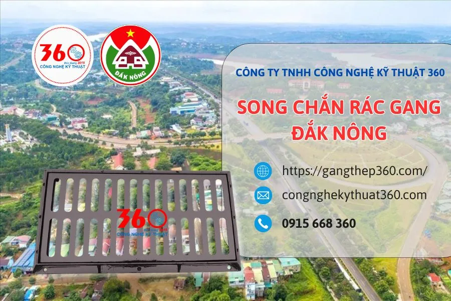 song chắn rác gang Đắk Nông