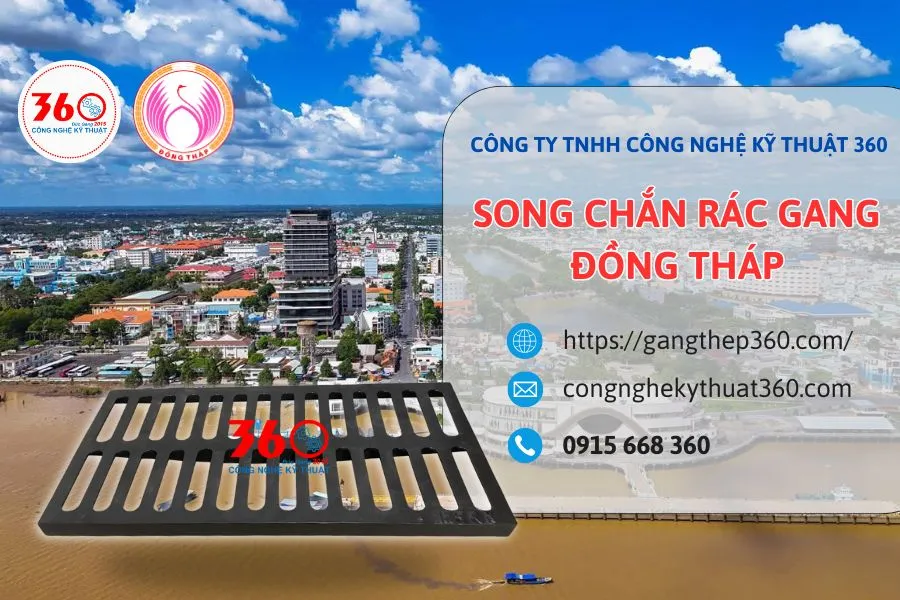 song chắn rác gang Đồng Tháp