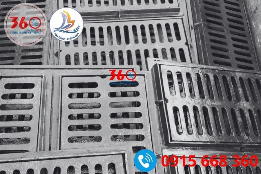 song chắn rác gang Khánh Hòa