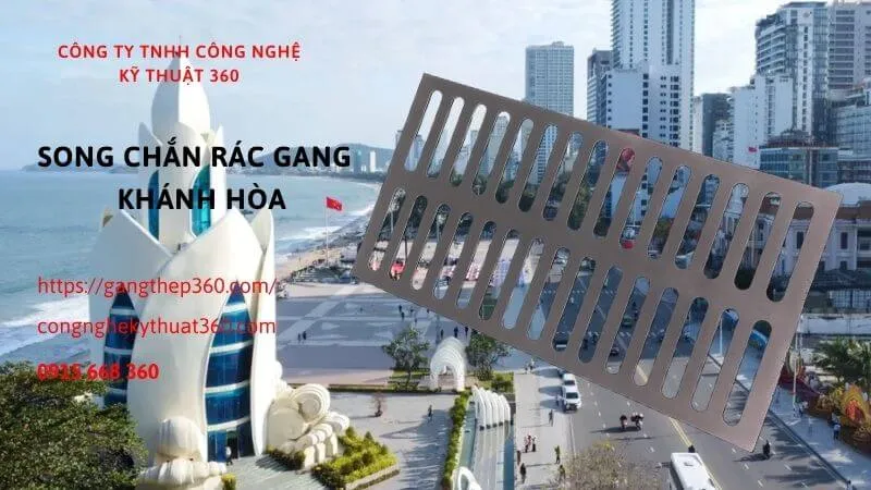 song chắn rác gang Khánh Hòa