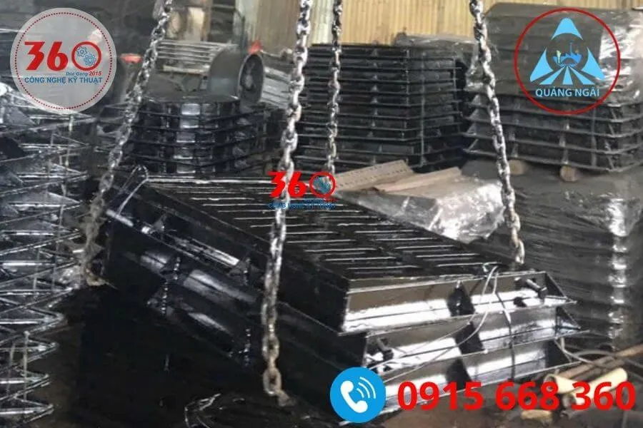 song chắn rác gang Quảng Ngãi