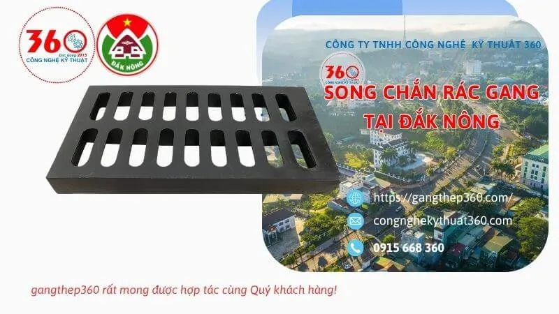 song chắn rác gang tại đắk nông