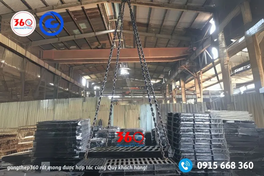 song chắn rác gang Tiền Giang