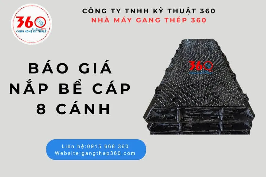 Nắp bể cáp 8 cánh