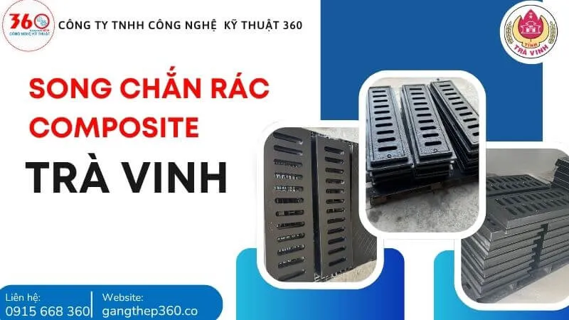 Song Chắn Rác Composite Tại Trà Vinh