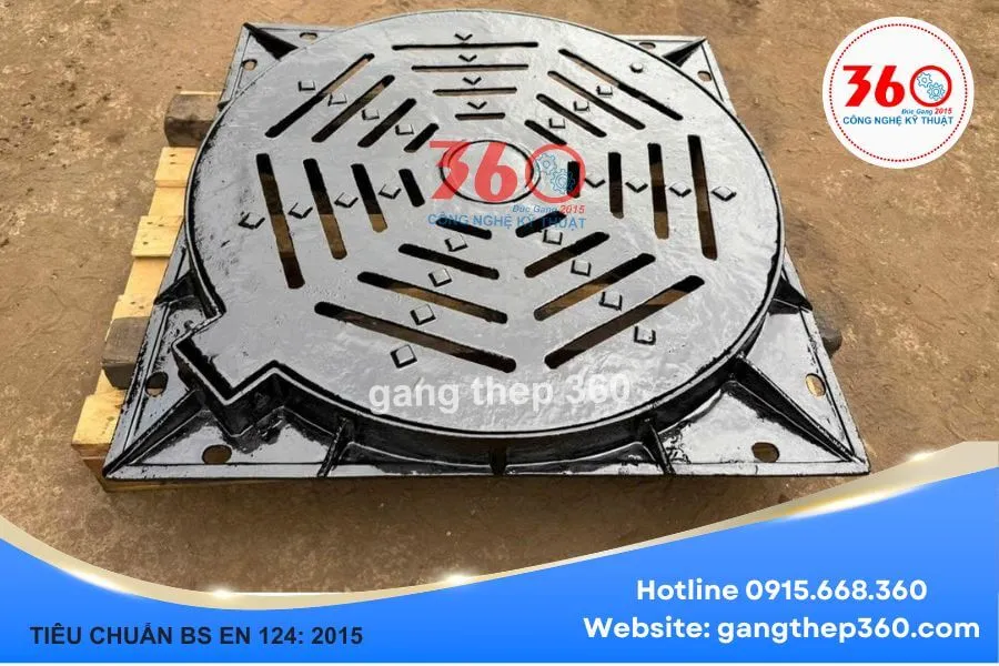 Nắp hố ga gang D850
