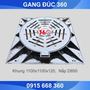 Nắp hố ga gang D850
