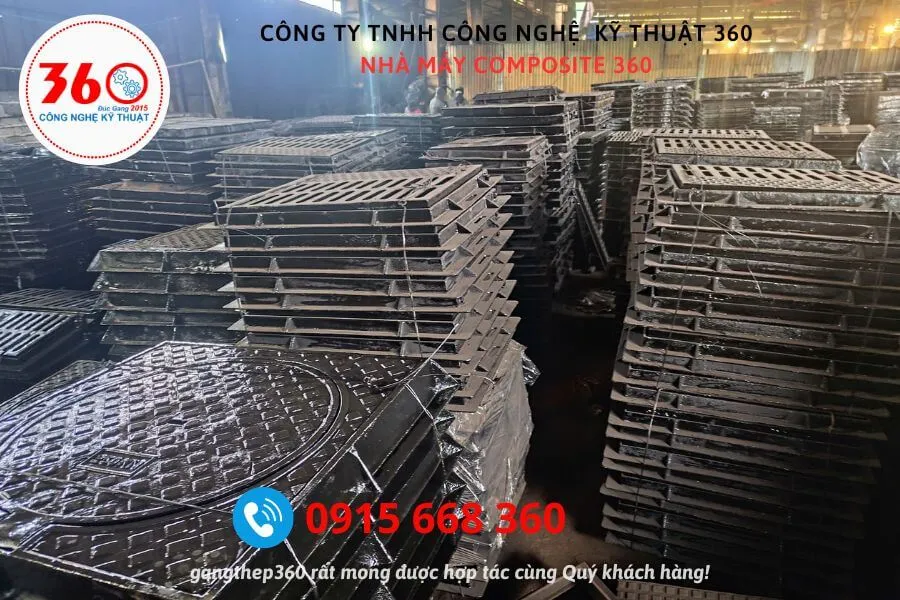 Nắp hố ga gang D850