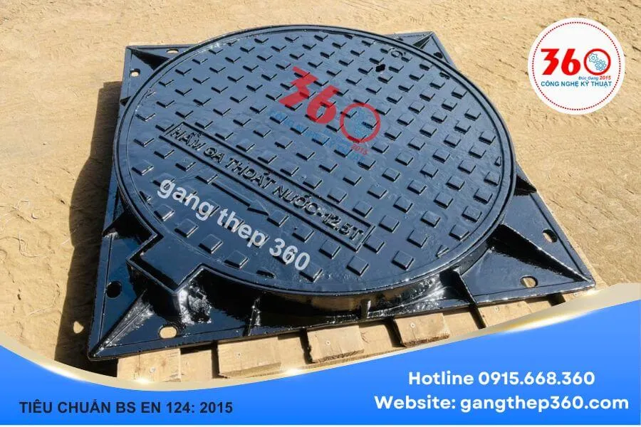 Nắp hố ga gang D850