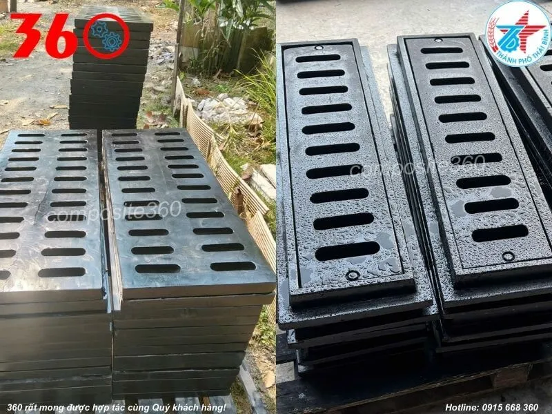 Song chắn rác composite Thái Bình