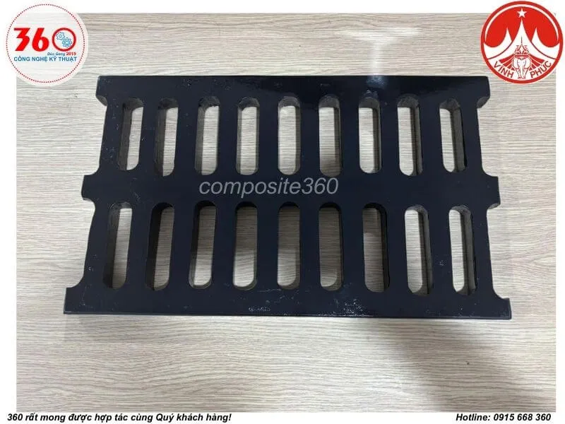 Song chắn rác composite Vĩnh Phúc
