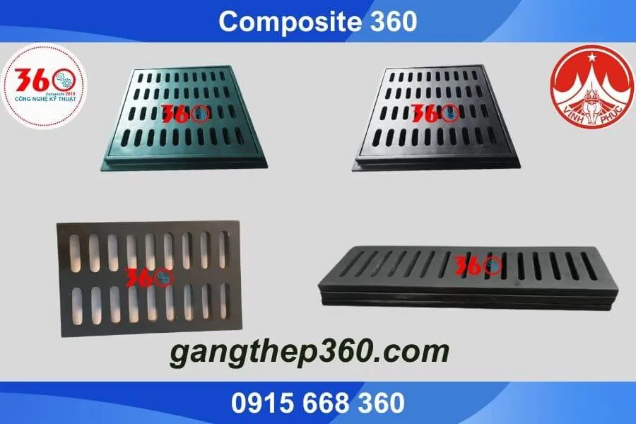Song chắn rác composite Vĩnh Phúc