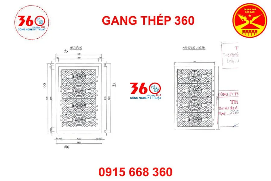 Nắp bể cáp gang tại Bắc Kạn