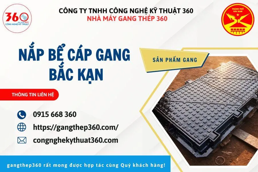 Nắp bể cáp gang tại Bắc Kạn