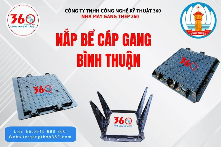 Nắp bể cáp gang tại Bình Thuận