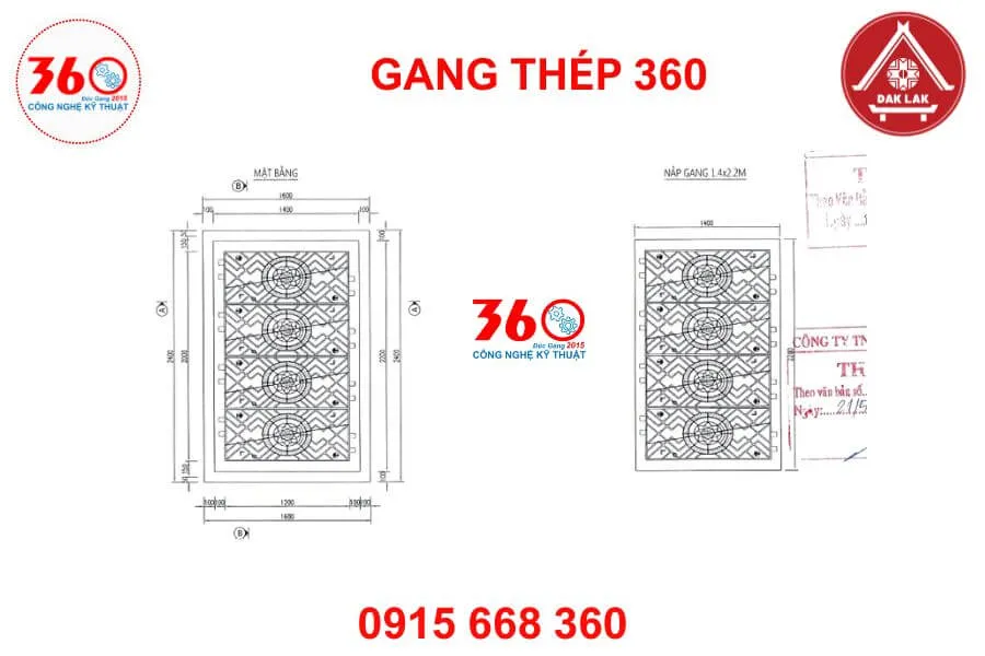 Nắp bể cáp gang tại Đắk Lắk